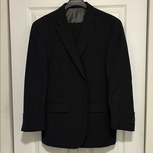 Pronto Uomo Men's Black Two-Button Suit Blazer